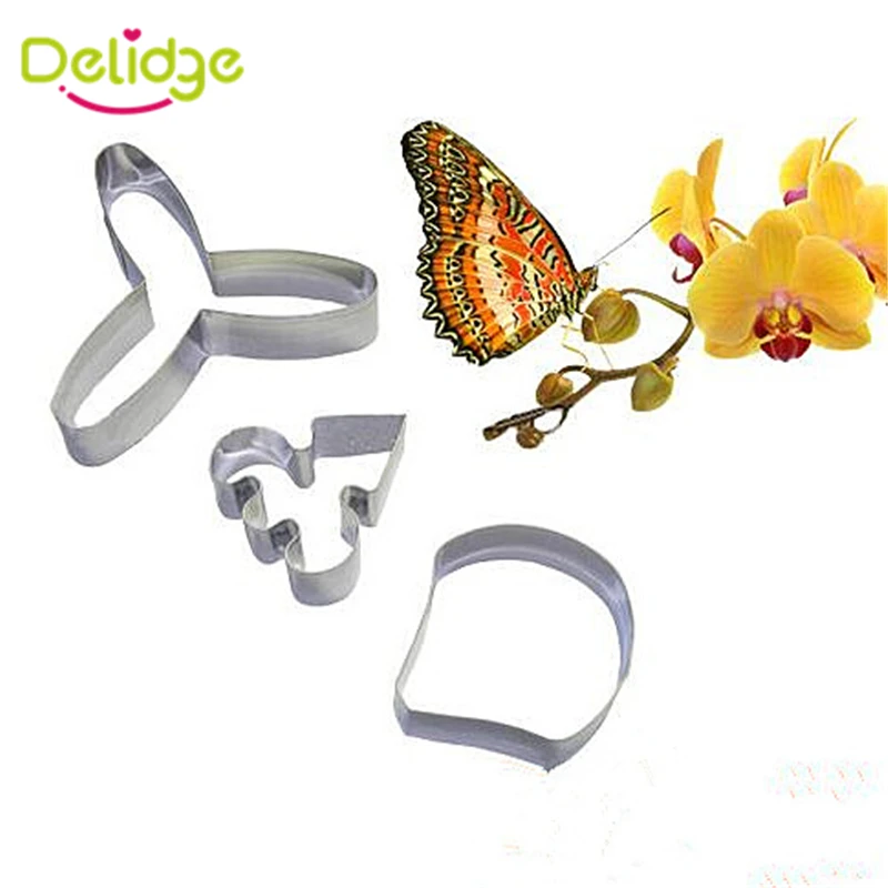 Delidge 5 стилей 3D Цветочная форма для печенья фаленопсис Камелия клематиса фуксия