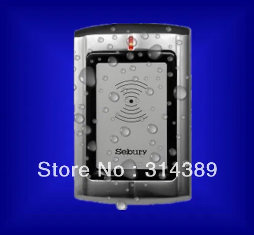 

Free shipping!New Metal Shell Waterproof 125Khz,wiegand26 epoxy packaged Reliable RF contactless EM4100/4102 ID card READER