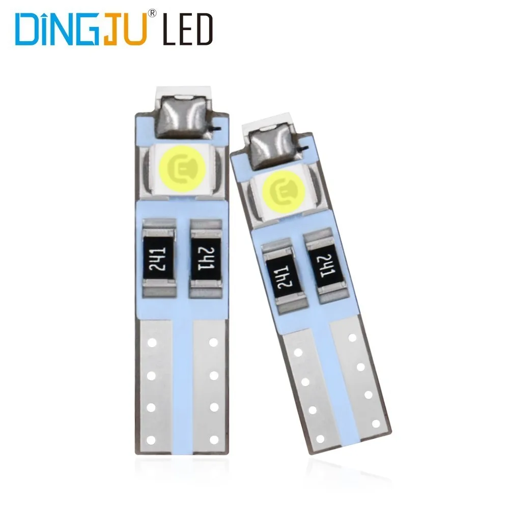 10 шт. T5 74 3SMD светодиодный Автомобильный Обратный светильник потепления индикатор