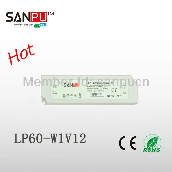 Новый 60 Вт 12 В sanpu LED адаптер лампа электронный трансформатор драйвер питания