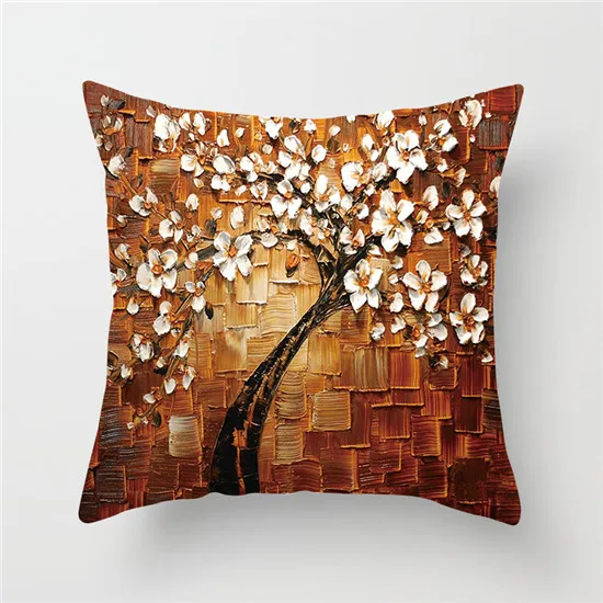 PC02779 Fuwatacchi разноцветный чехол для подушки с цветочным принтом, наволочка для подушки на стену с цветочным рисунком, розовая, красная декоративная наволочка для домашнего дивана - Цвет: PC02779
