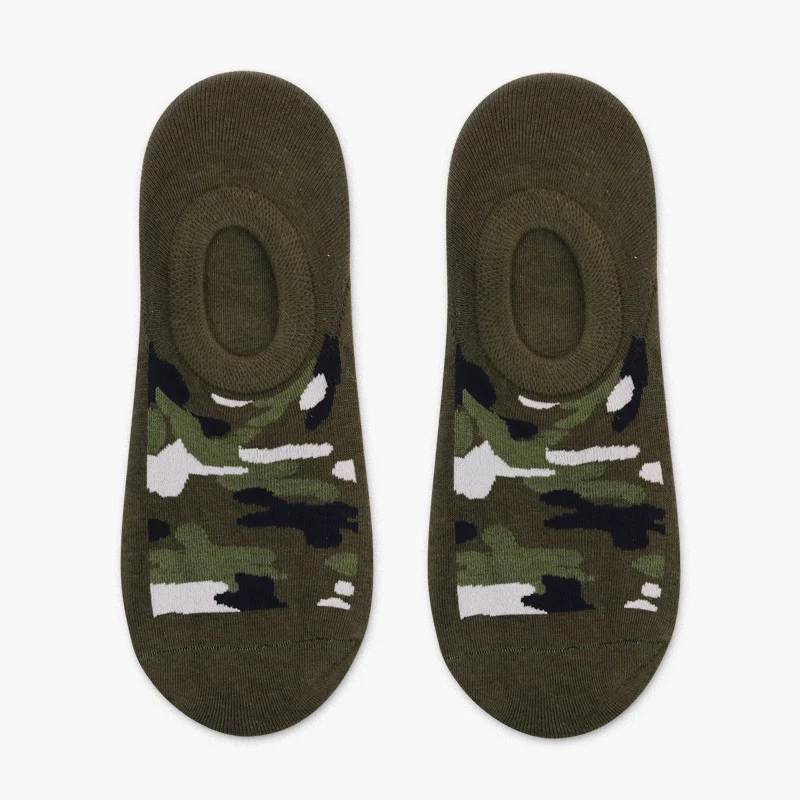 military green HUI GUAN, хипстерские Короткие Носки с рисунком, крутые мужские короткие носки для скейтборда, забавные мужские хлопковые носки в стиле Харадзюку, повседневные модные носки - Цвет: military green