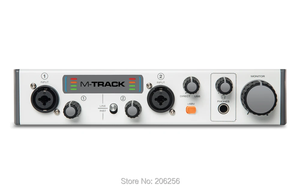 M-audio M-TRACK II 2 usb Аудио Звуковая карта внешняя 2in 2 out профессиональный вокальный инструмент USB внешняя звуковая карта для записи