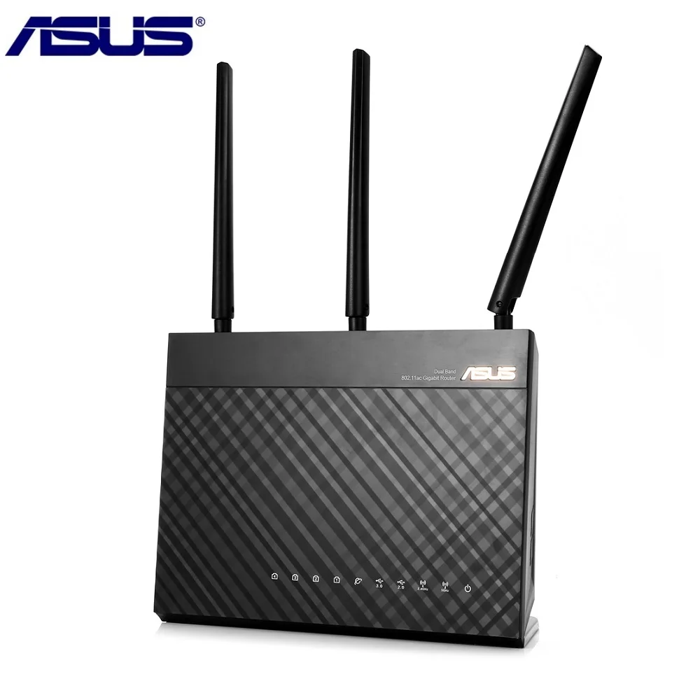 ASUS RT-AC68U Беспроводной маршрутизатор 1900 Мбит/с 2 4 ГГц/Wi-Fi 5 ГГц двухдиапазонный Wi-Fi