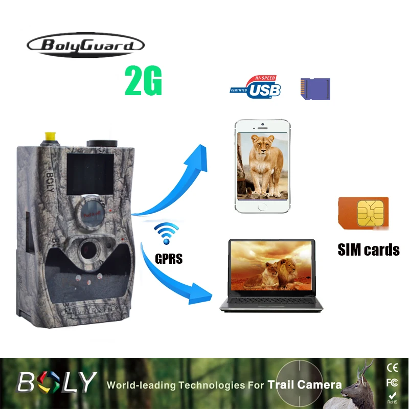 Bolyguard Trail Camera 2G 18MP фото ловушки MMS GSM 1080P ночное видение охотничья ловушка камера