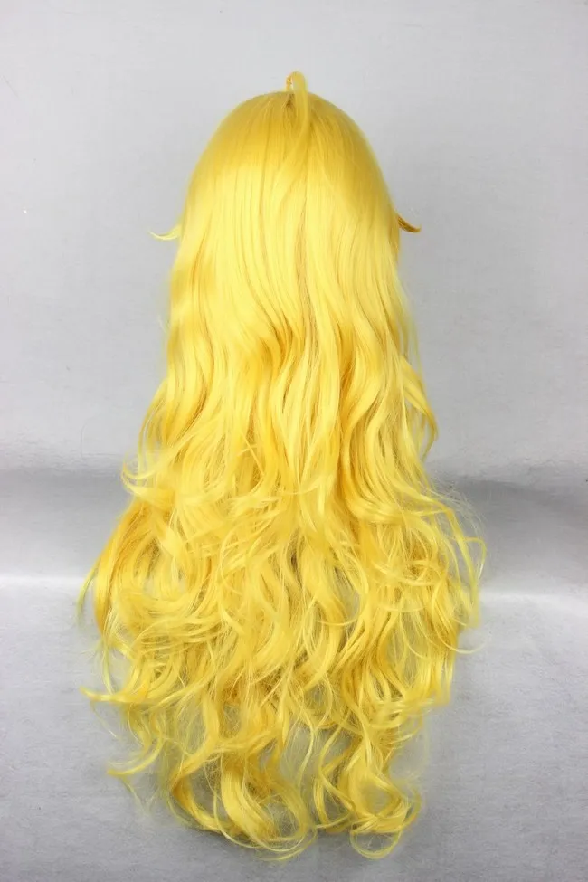 Длинные желтые волосы RWBY Yang Xiao для косплея жаростойкие аниме женщин вечеринок
