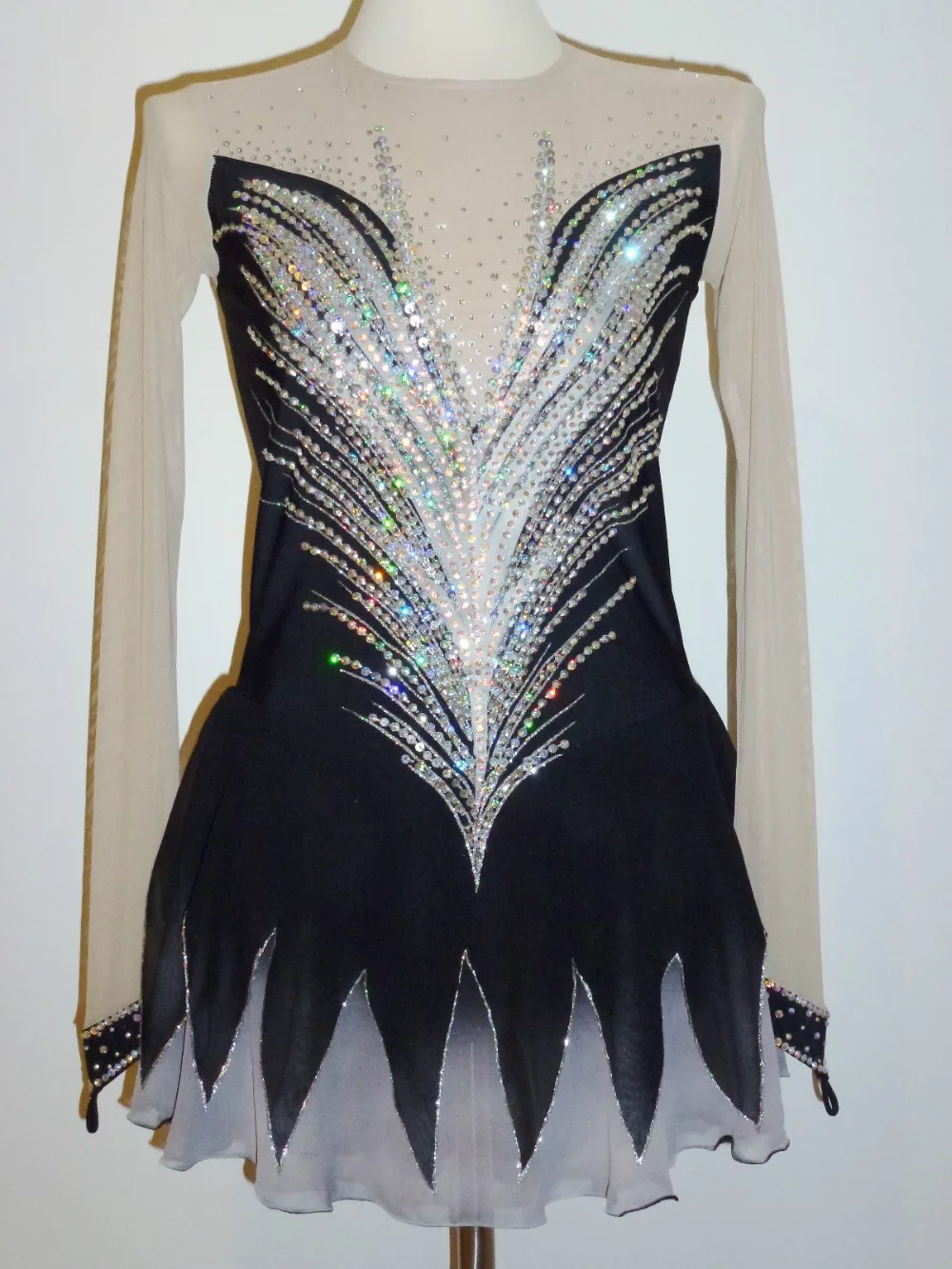 Платье для фигурного катания Ритмическая гимнастика трико из акрила летучая