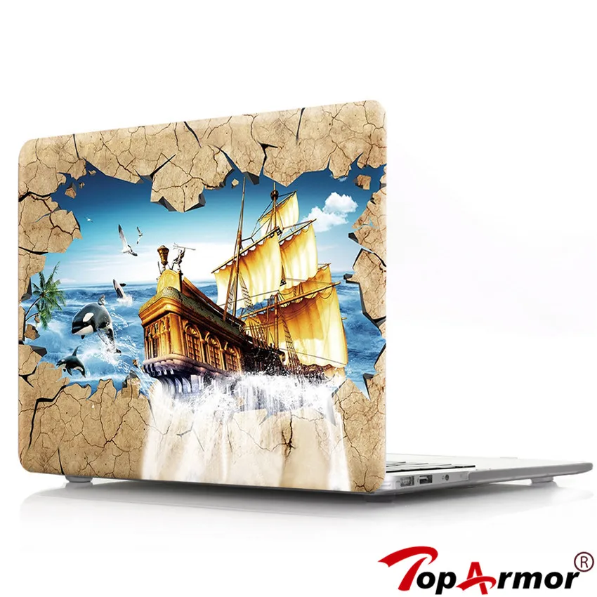 Для Apple Macbook Air 13 пластиковый жесткий 3D чехол с изображением динозавра слона для Pro