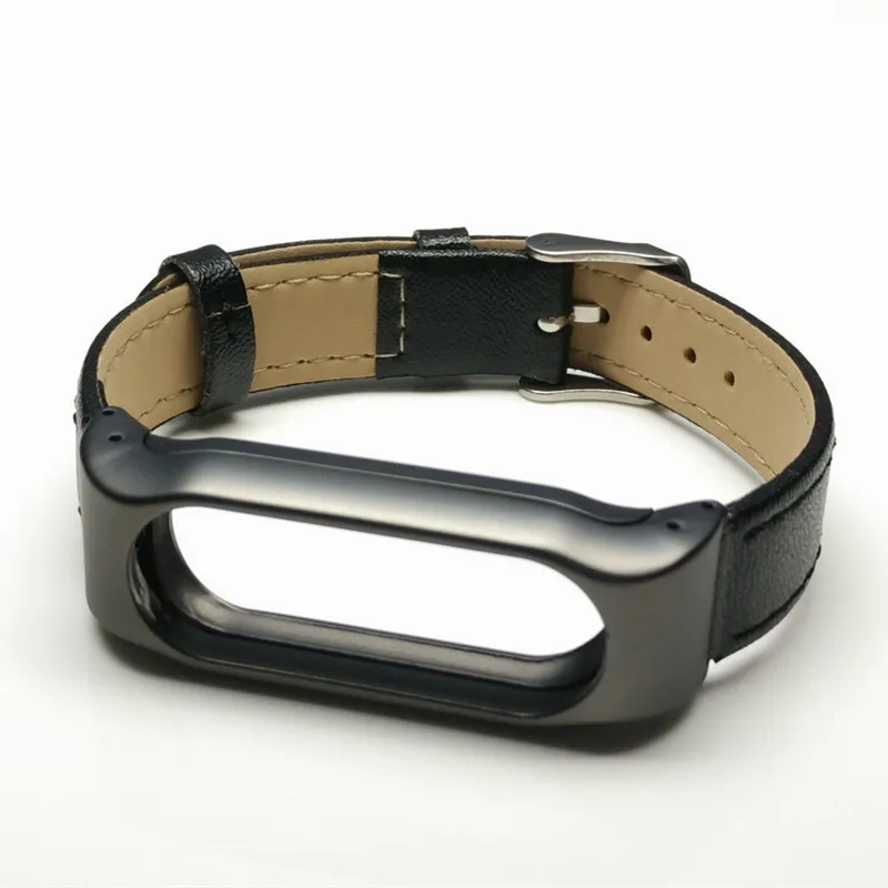 Xiaomi Mi Band 2 кожаный ремешок Безвинтовой браслет для оригинального Miband OLED браслеты