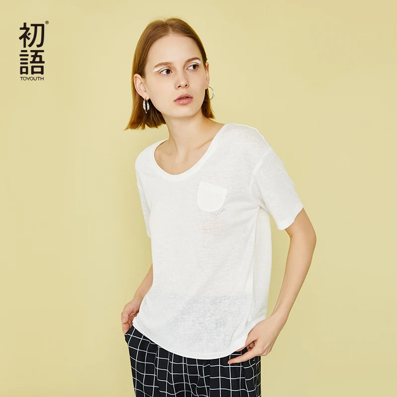 Toyouth, лучшие друзья, женская футболка, новинка, футболки для женщин, хлопок, одноцветные, простые, с карманами, винтажные футболки, белые, короткий рукав, топы