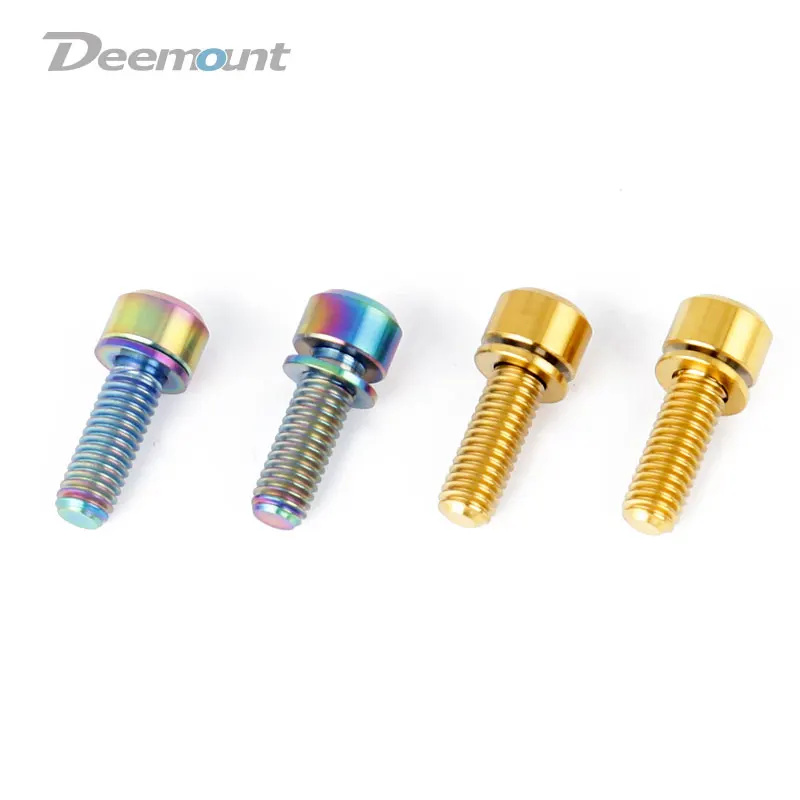 Deemount 4 шт. болты M6 Ti 16/18/20 мм титановая шестигранная головка гнездо винты крепежные