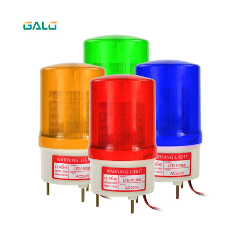 

Colourful Garage Sliding Swing Gate Motor Flashing Lamp Bulb Blinker Safety Alarm Light Strobe Lamp(no sound)