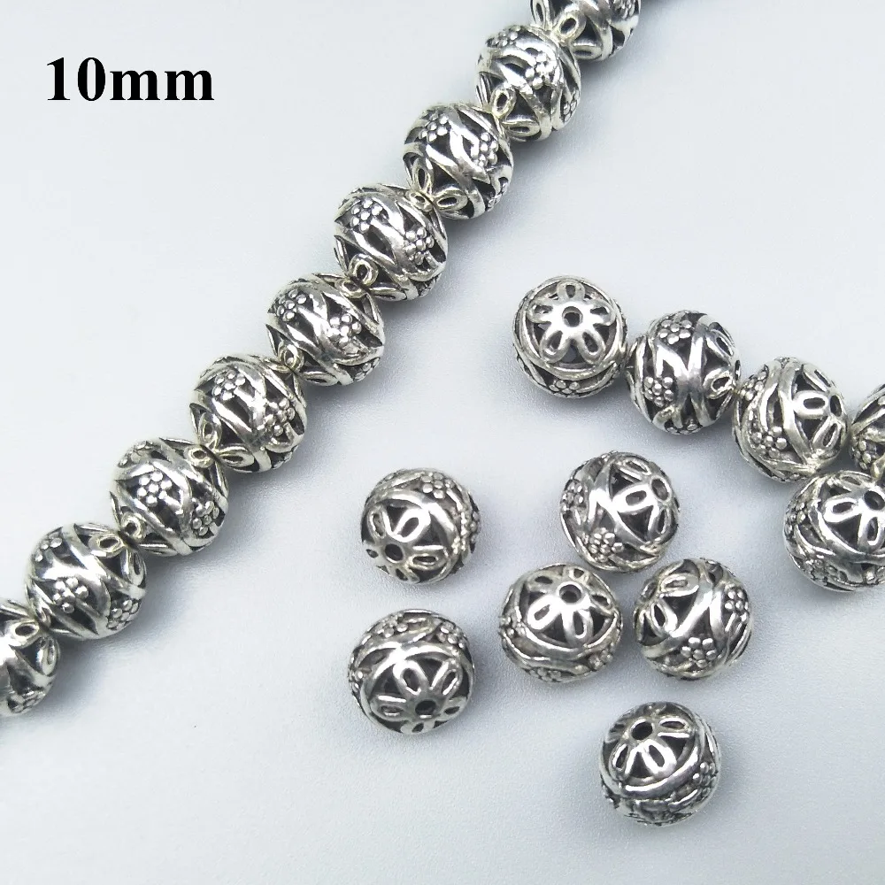 Разделительные бусины Tasbih античное серебряное покрытие свободные для