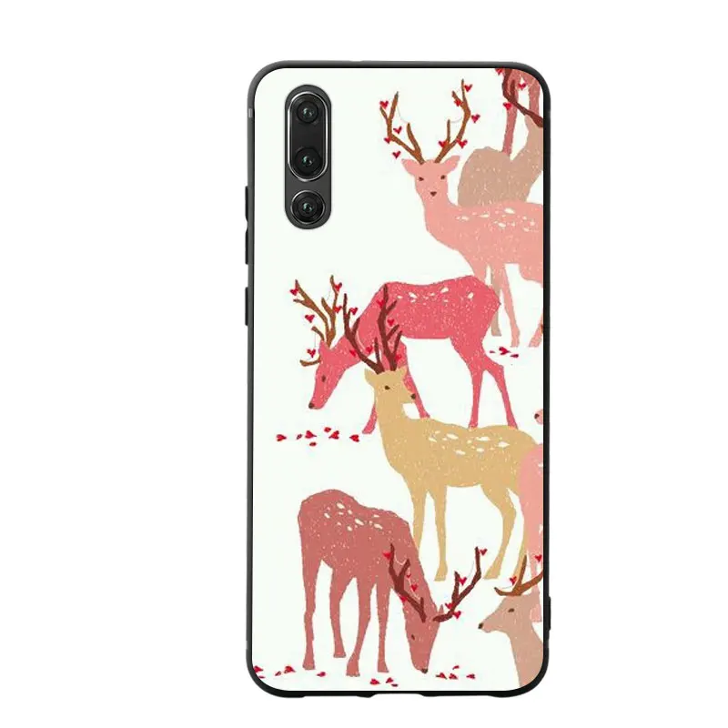 Одежда с рисунком оленя из мультфильма кот чехол для телефона принтом &quotдля huawei