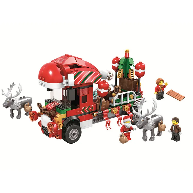 Bela 11083 Advent календарь фигура фестиваль Снег грузовик лося строительный блок 375 шт