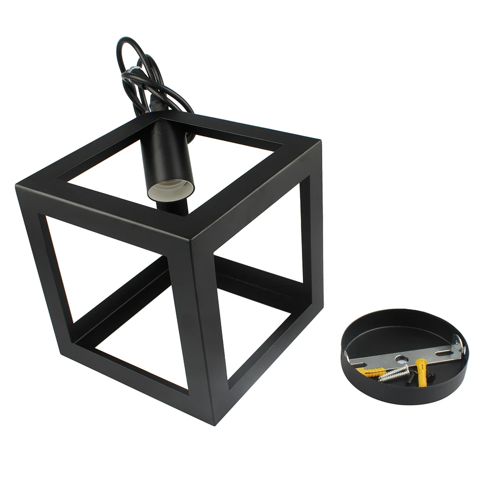 Европа Простой Площадь Искусств подвесной светильник led железа современной моды