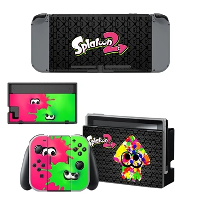Наклейка Splatoon 2 для игровой кожи для Nintendo Переключатель консоли контроллер Защитная крышка аксессуары для NS - Цвет: YSNS0435