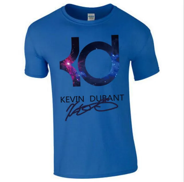 Футболка с логотипом Kevin Durant хлопковая для мальчиков и мужчин лето 2019 бесплатная