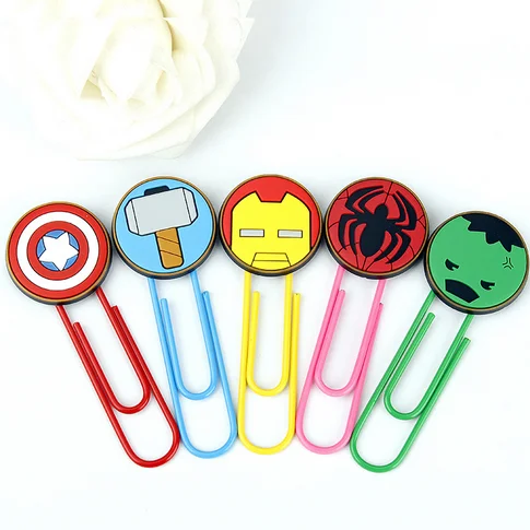 5 шт./компл. креативный мультфильм Мстители милый Тор Человек паук Железный