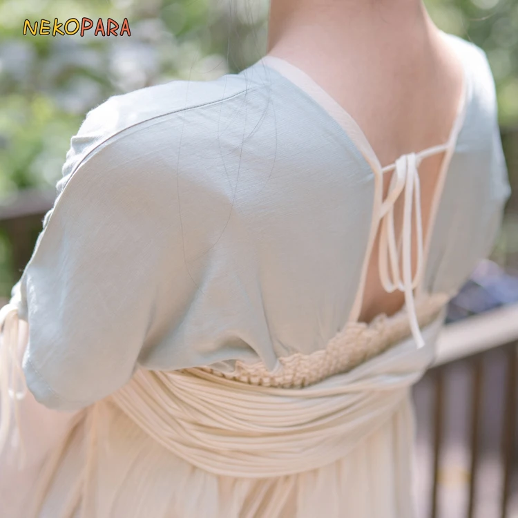 Туфли в стиле Mori Girl китайский Стиль Hanfu Ruqun Для женщин с длинными рукавами большой