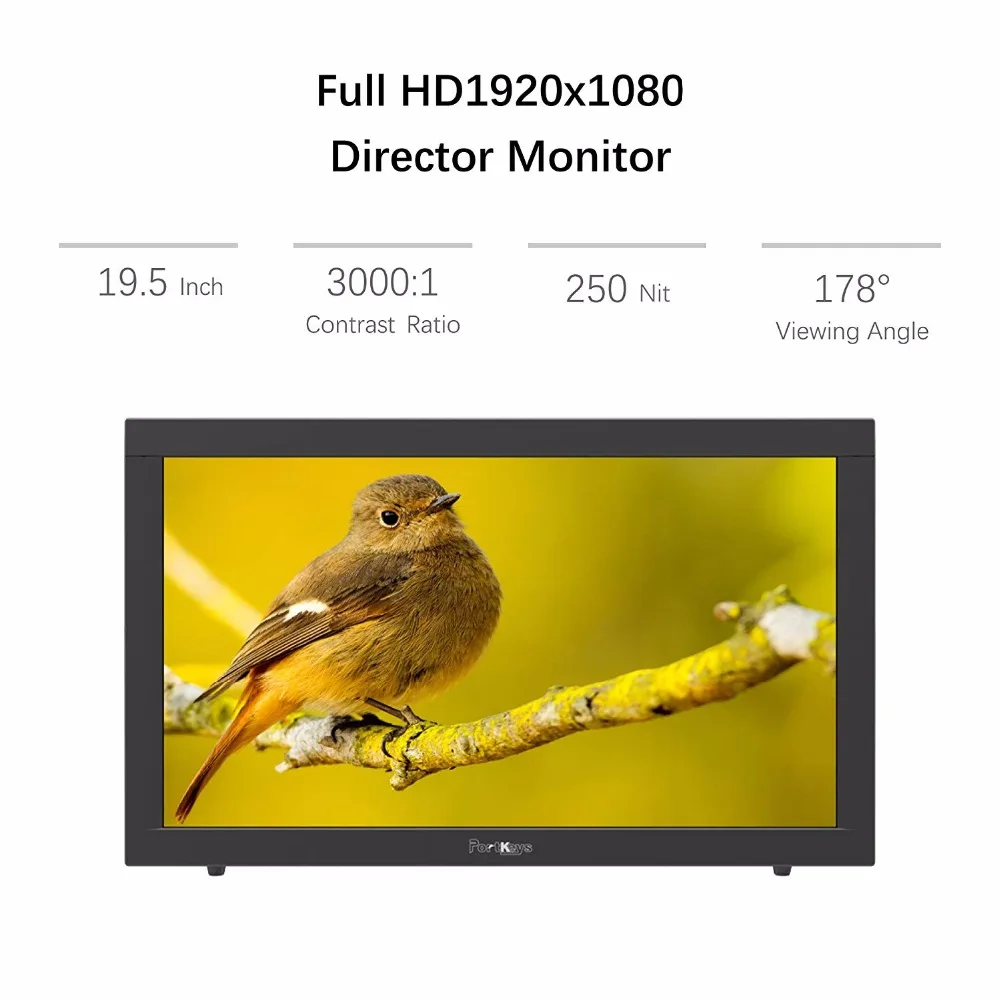 PortKeys MT20 19 5 &quotHDMI/3G SDI FHD Разрешение трансляция портативный монитор с откидной
