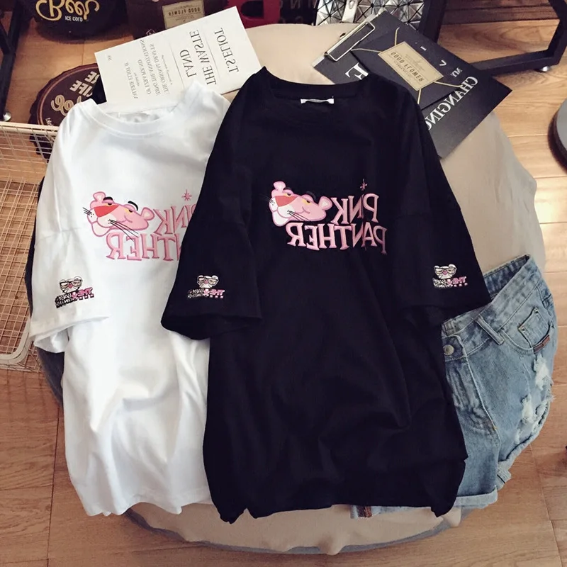 Женские свободные пуловеры с коротким рукавом топ новинка 2019 летний средней