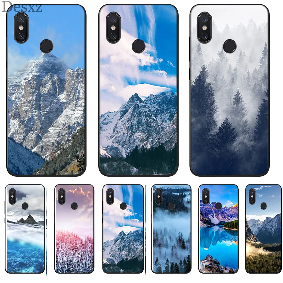 Классический чехол для телефона Mountain Forest Clouds Xiaomi Mi 6 8 Lite A1 A2 5X 6X F1|Чехлы-накладки| |