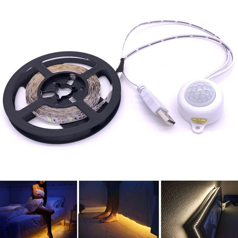 

Wireless Motion Sensor LED Strip Lamp 1M 2M 3M 5V USB LED Strip PIR LED Light Strip Closet TV Backlight lighting LED Light Strip