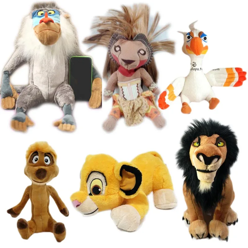 Король Лев Плюшевые игрушки Детская кукла Симба Нана шрам Zazu Rafiki Pumbaa Тимон мягкие