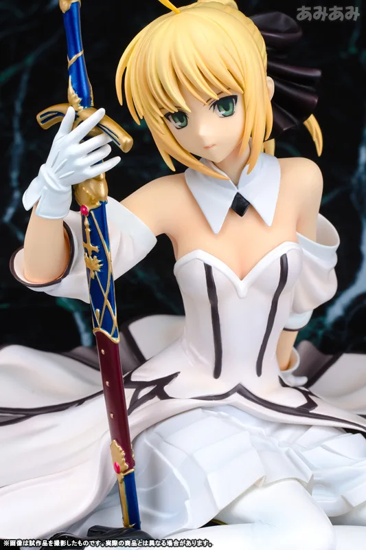 13 см аниме Fate Stay Night zero saber модель белый свадебный букет Saber lily ПВХ фигурка гаражный