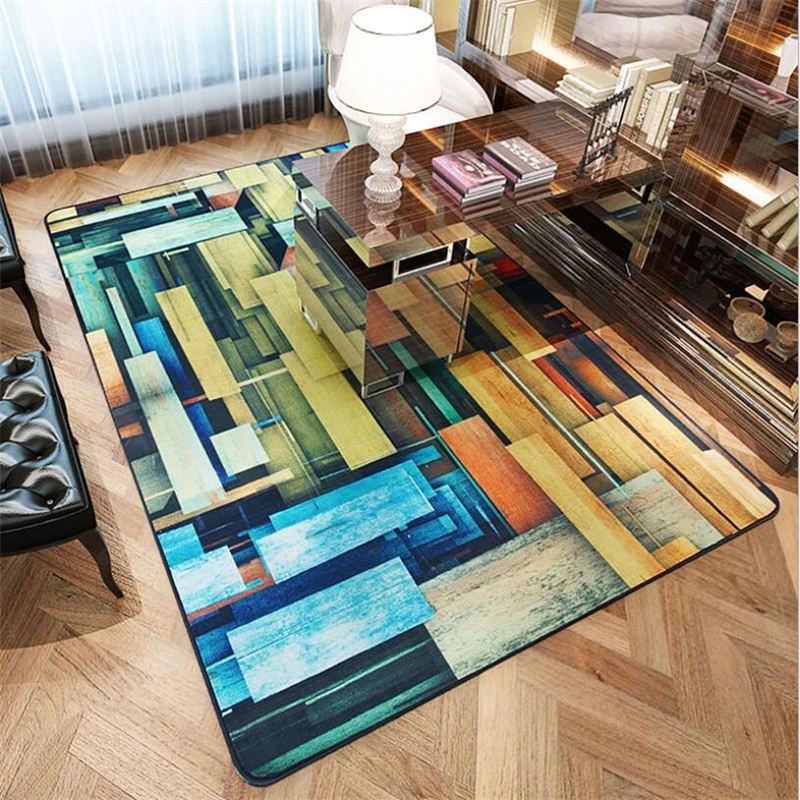

Abstract Modern Personal Mediterranean Style Carpets For Living Room Bedroom Kid Room Rugs Home Floor Door Mat Fashion Area Rug