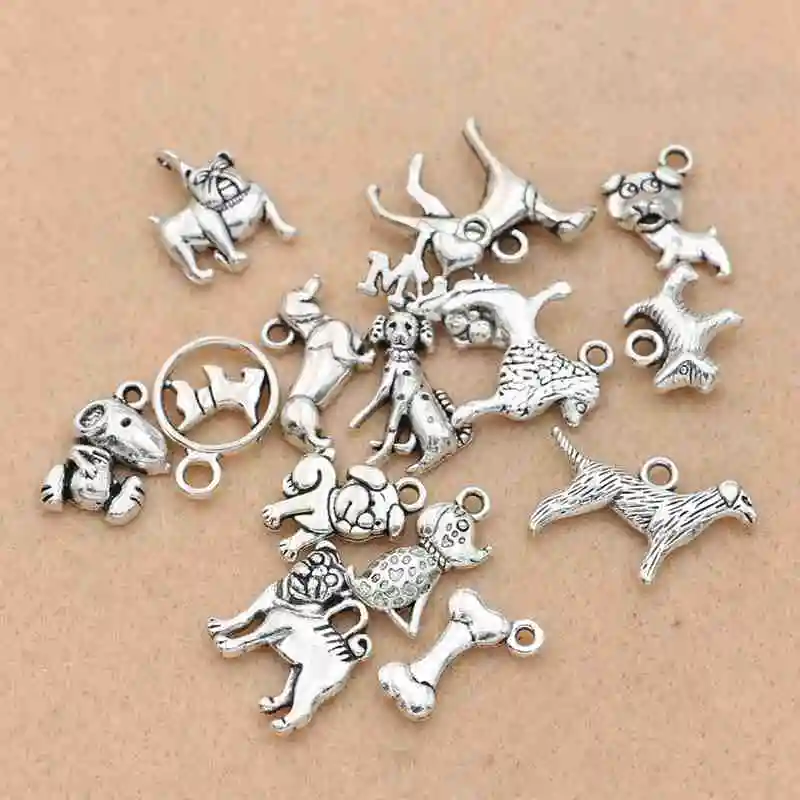 Подвески для изготовления ювелирных изделий тибетские посеребренные талисманы