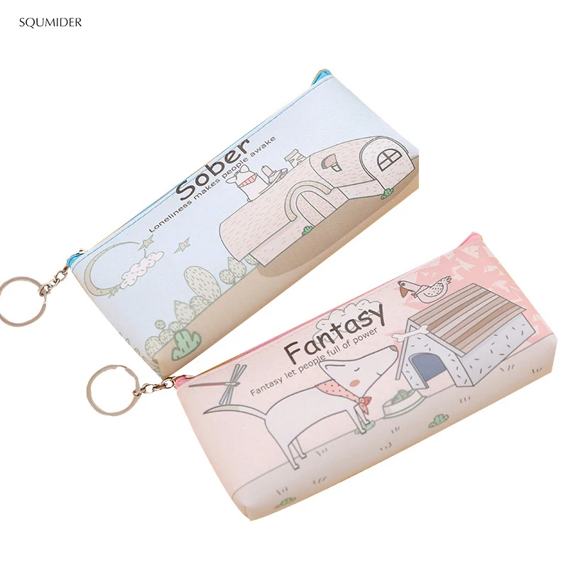 Оригинальный чехол карандаш из искусственной кожи с милыми мультяшными собаками