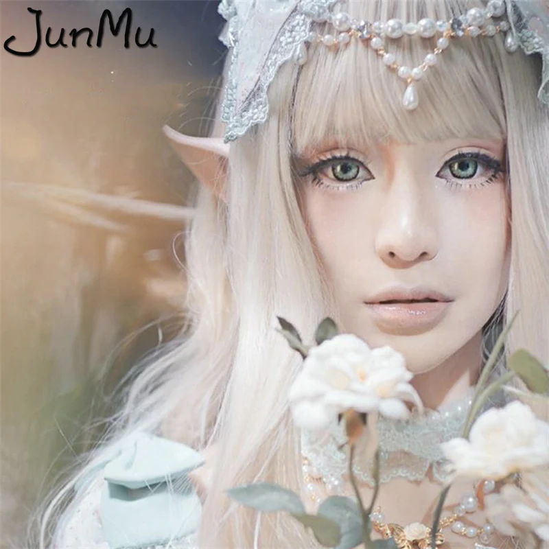 

1 Pair Mysterious Angel Elf Ears Halloween Costume Props Cosplay Accessories Latex Prosthetic False Ears Party Supplies