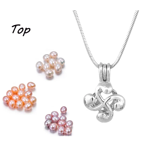 Подвеска с жемчужной клеткой Angel Key Love Wish разные стили модный медальон жемчужиной