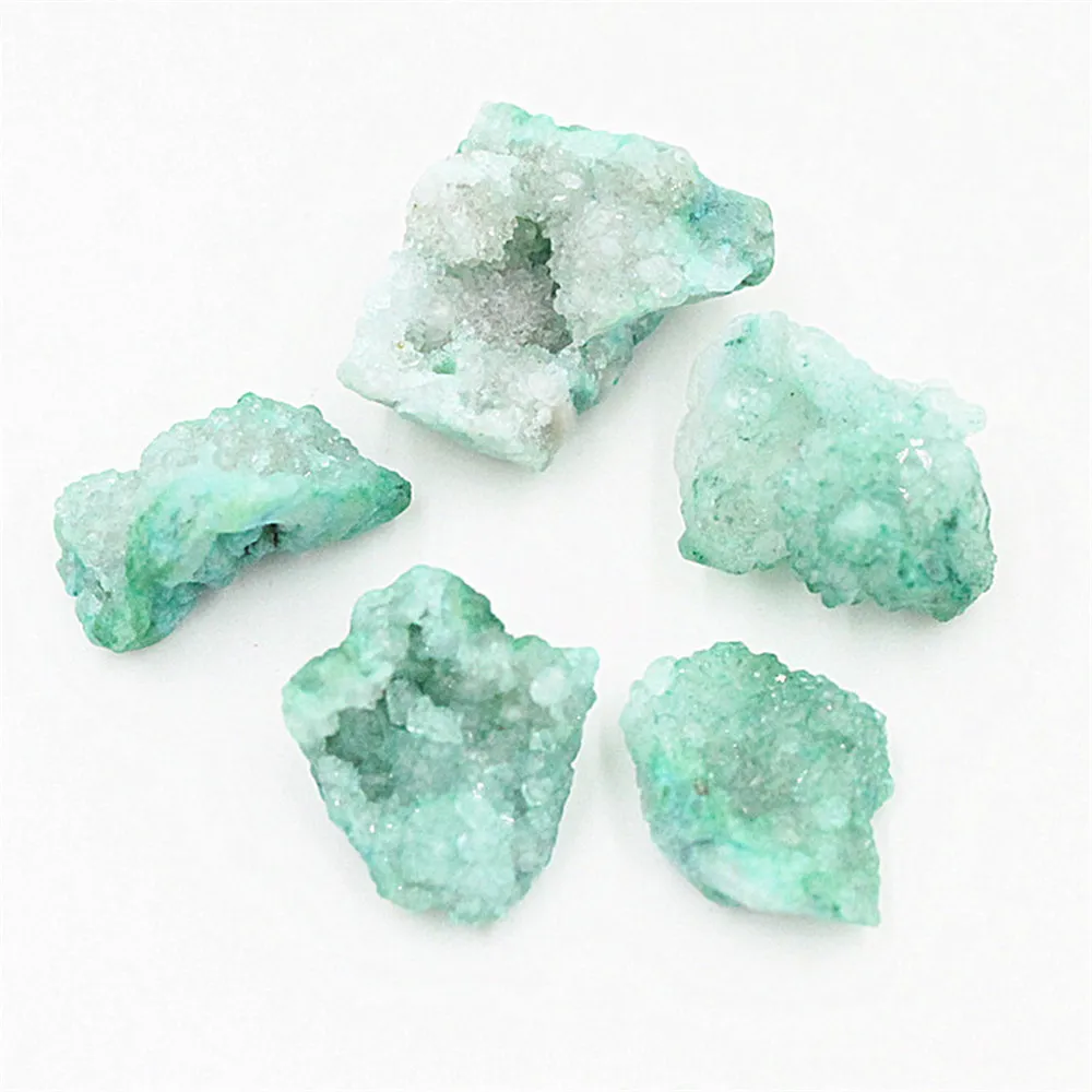 Разноцветный браслет с подвеской Geode кристаллами круглой формы|Ювелирная