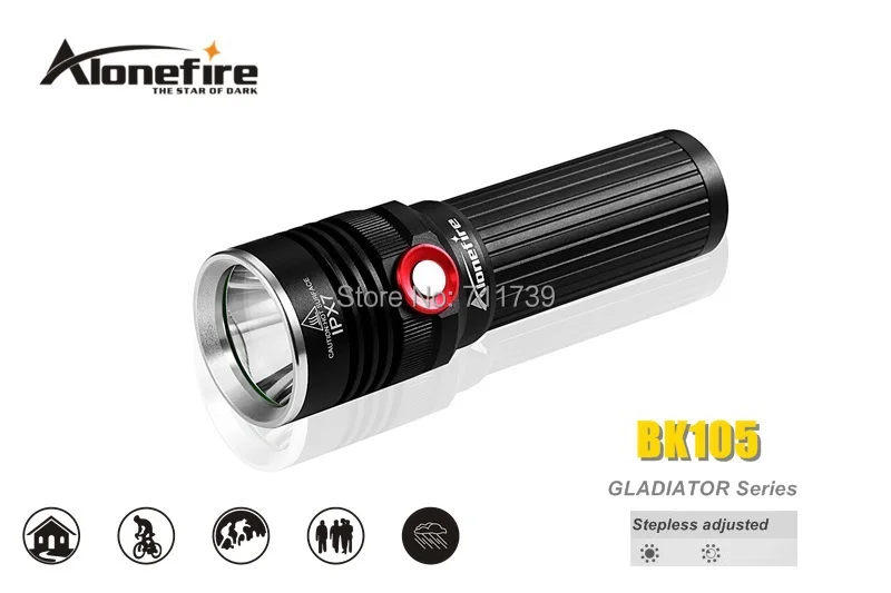 AloneFire Гладиатор серии BK105 CREE XM L2 LED 3 режима плавная регулировка светодиодный