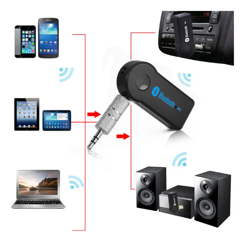 

Миниатюрный беспроводной Bluetooth-приемник, адаптер с разъемом 3,5 мм, AUX-кабель, аудио, стерео, музыка, гарнитура для дома и автомобиля, комплект ...