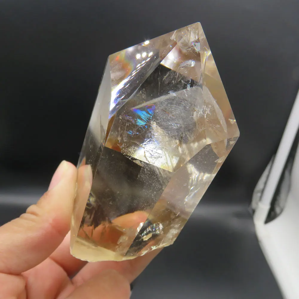254g РЕДКИЙ AAA + Rock прозрачный кварцевый кристалл точечная палочка белый призрак