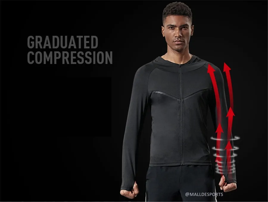 Vansydical, мужские куртки для тренировок на открытом воздухе, для бега, фитнеса, спортзала, толстовки на молнии, с длинным рукавом, для тренировок, велоспорта, спортивная одежда