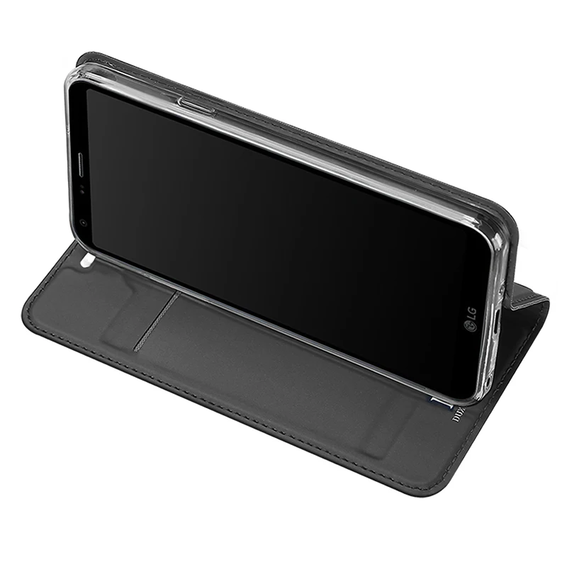 DUX DUCIS Luxury Flip Leather Case For LG Q6 Wallet Book Cover Alpha Q6a Q 6 a M700 5.5&quot Phone Cases Funda | Мобильные телефоны