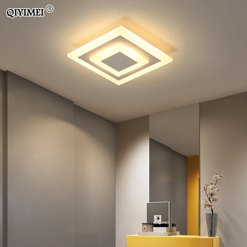 $25.77 Ceiling Light Modern LED corridor Lamp For bathroom living room round square lighting Home Decorative Fixtures dropshipping