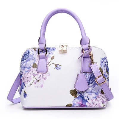 purple WENYUJH модные дизайнерские сумки с узором для женщин известный бренд Женская сумка-шоппер роскошные сумки на плечо - Цвет: purple