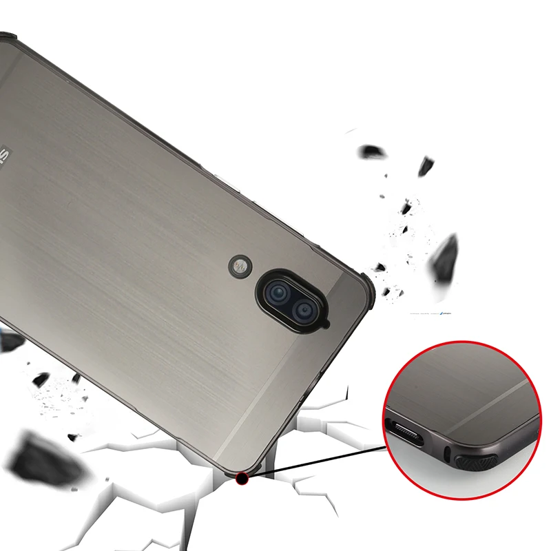 Чехол для AQUOS S2 5 дюймов матовая задняя крышка жесткий чехол с металлическим