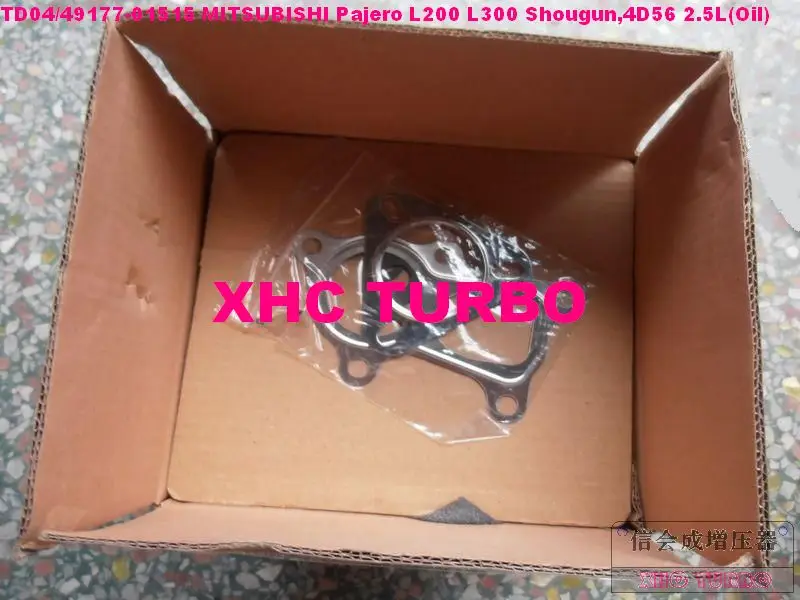 Новый турбокомпрессор TD04 49177 01515 для MITSUBISHI Pajero L200 L300 Shougun 4D56 2.5L 87HP 5 отверстий