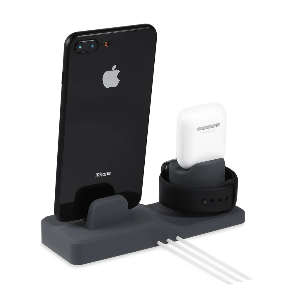 Зарядная док станция AIYIMA 3 в 1 для iPhone X XR XS Max 8 7 6 Apple Watch Airpods Держатель зарядного