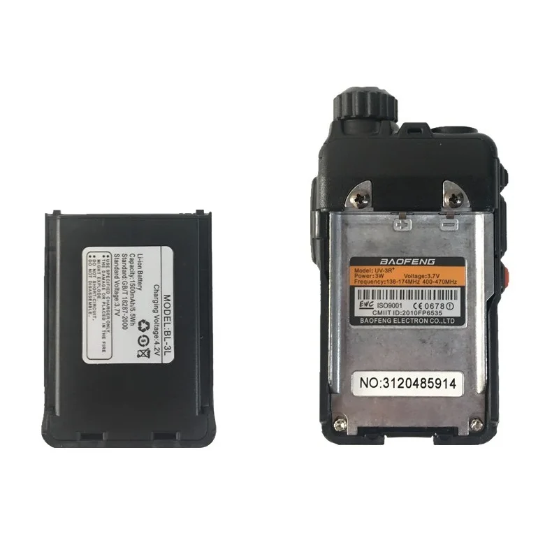 BAOFENG UV-3R+ Plus мини-рация UHF VHF Двухдиапазонная портативная Любительская CB радио Мобильный приемопередатчик UV3R Plus сканер радиостанция