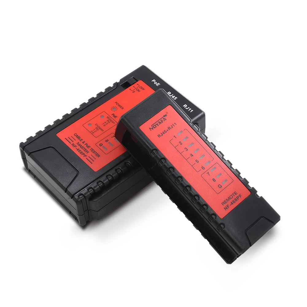 Noyafa NF 468PF тестеры кабеля POE проверка тестером на RJ11 & RJ45 кабель быстрого