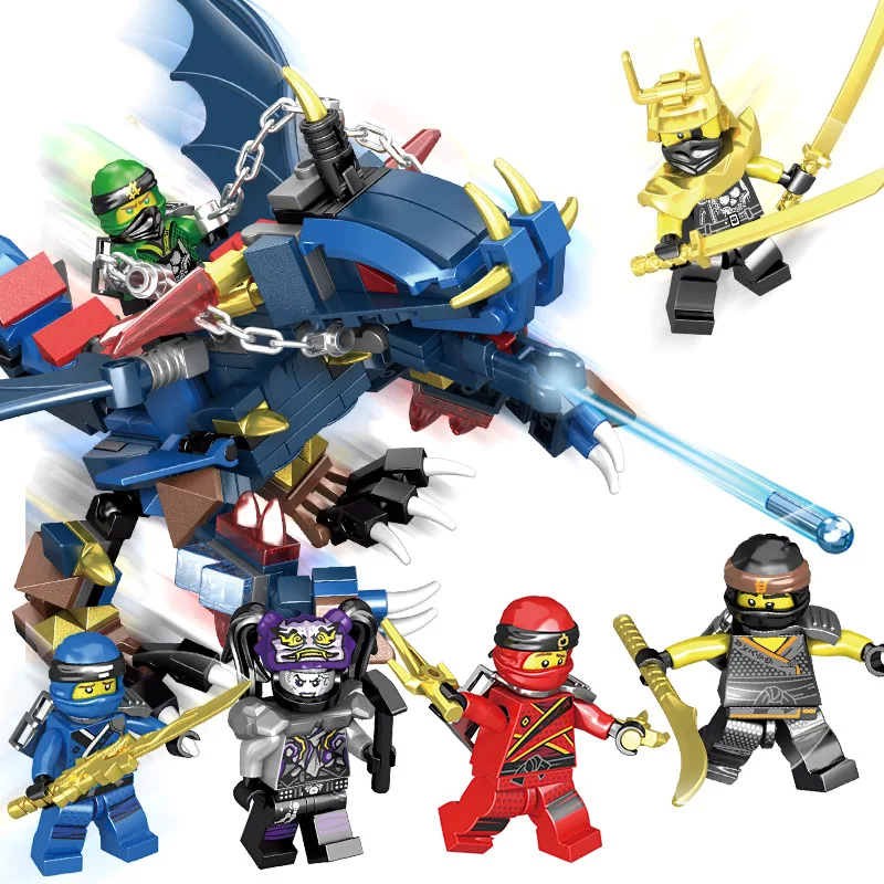 Legoings модель строительные наборы игрушки ниндзя воин оружие кукла городская