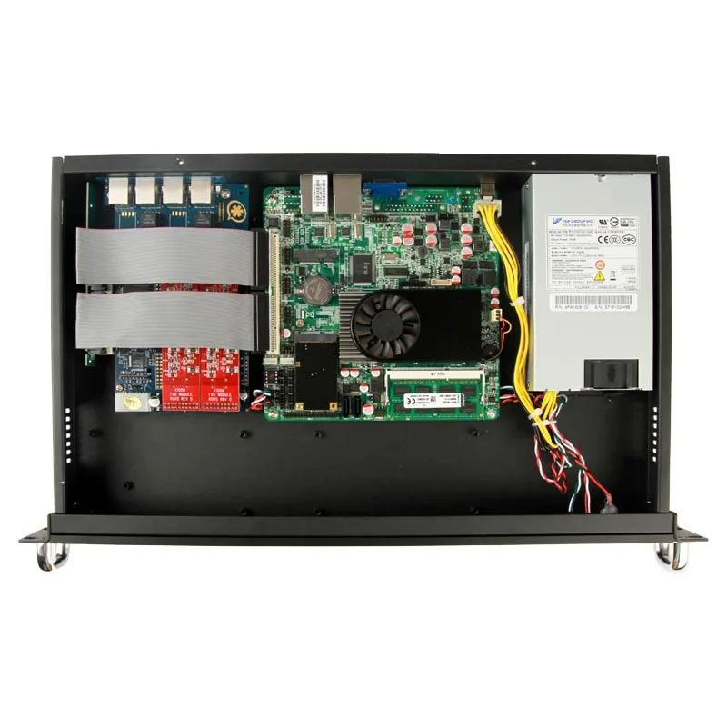 4 порта FXO IP PBX 4G ram 128G SSD 1U стоечная Единая телефонная система с программным